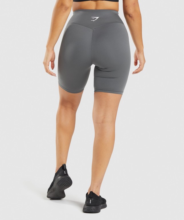 Grey Gymshark Training Cycling Women's Shorts | US-38QUIDF