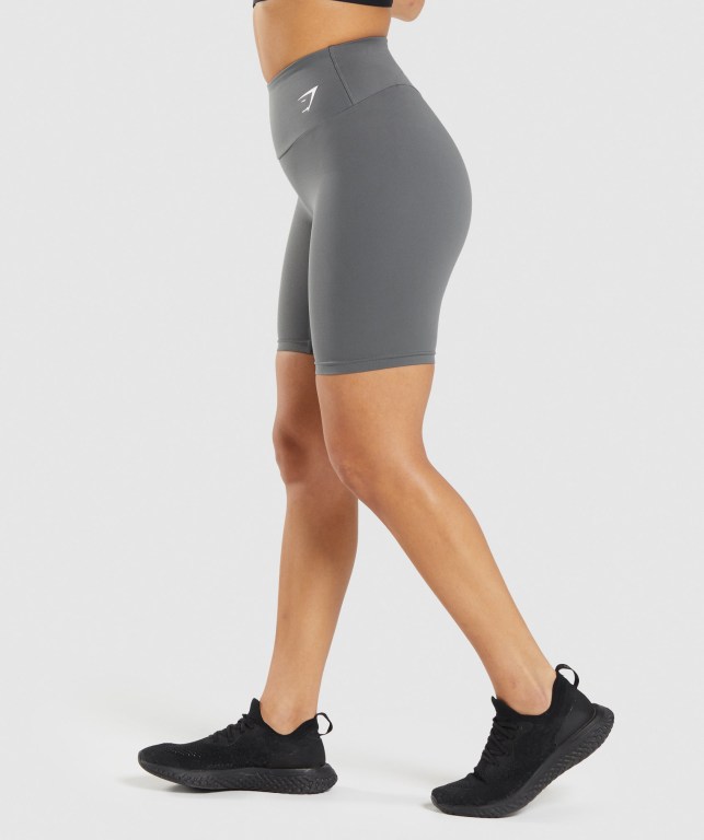 Grey Gymshark Training Cycling Women's Shorts | US-38QUIDF