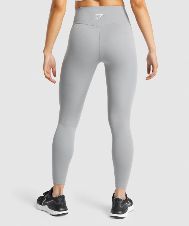 Grey Gymshark Training High Waisted Women's Leggings | US-06UKJGX