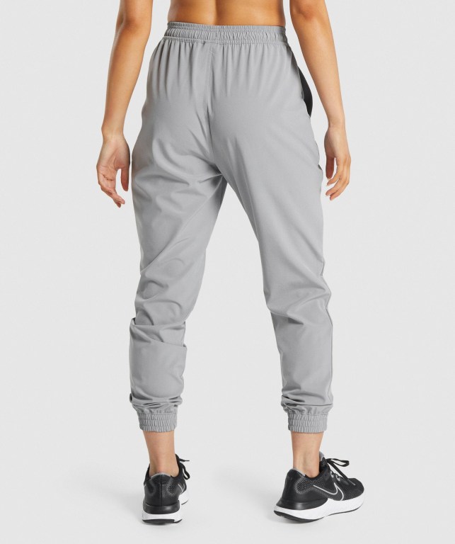 Grey Gymshark Training Woven Women's Joggers | US-14FSDZV