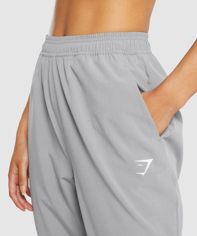 Grey Gymshark Training Woven Women's Joggers | US-14FSDZV