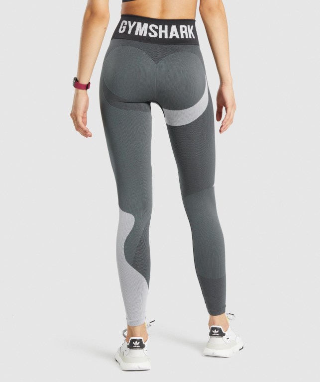 Grey Gymshark WTFlex Seamless High Waisted Women's Leggings | US-42MCAFX