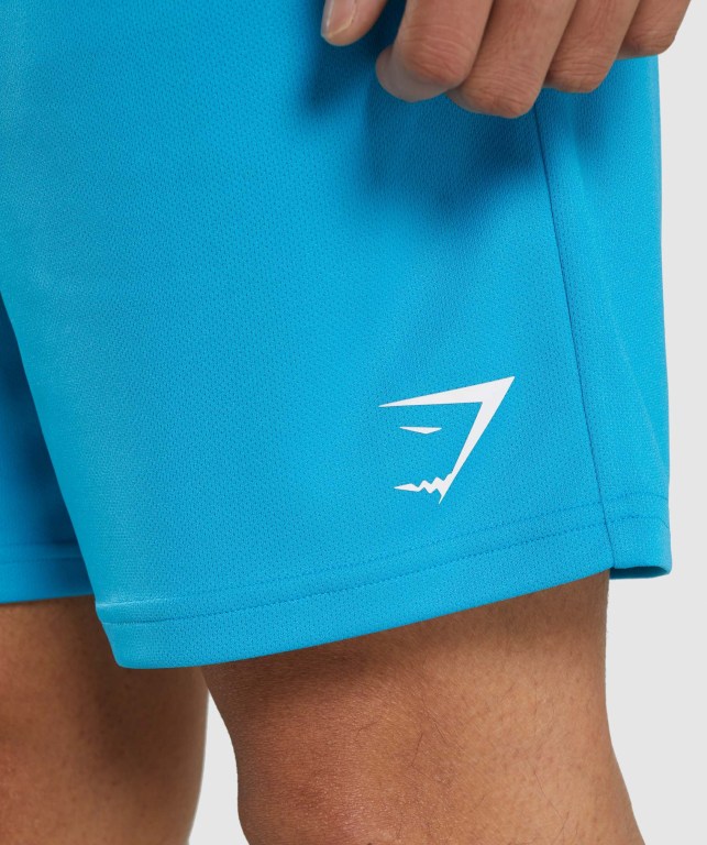 Light Blue Gymshark Arrival Knitted Men's Shorts | US-46XOSUJ