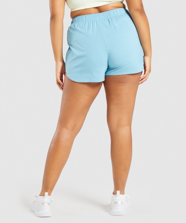 Light Blue Gymshark Essential Loose Training Women's Shorts | US-26LEXYM