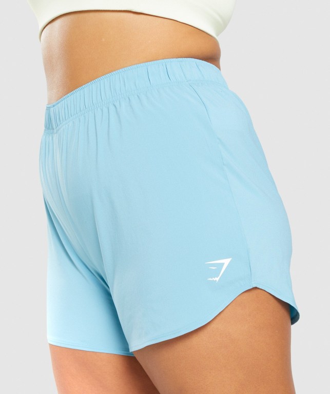 Light Blue Gymshark Essential Loose Training Women's Shorts | US-26LEXYM