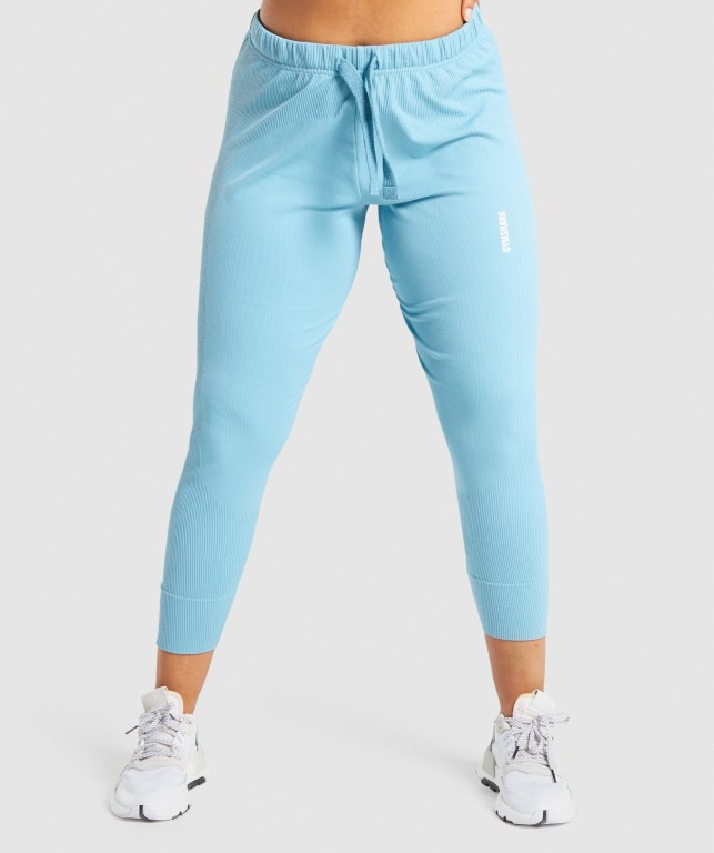 Light Blue Gymshark Pause Women\'s Joggers | US-20EQWKM