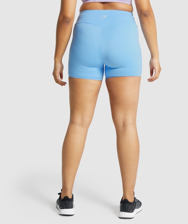 Light Blue Gymshark Training Women's Shorts | US-49PWCUF