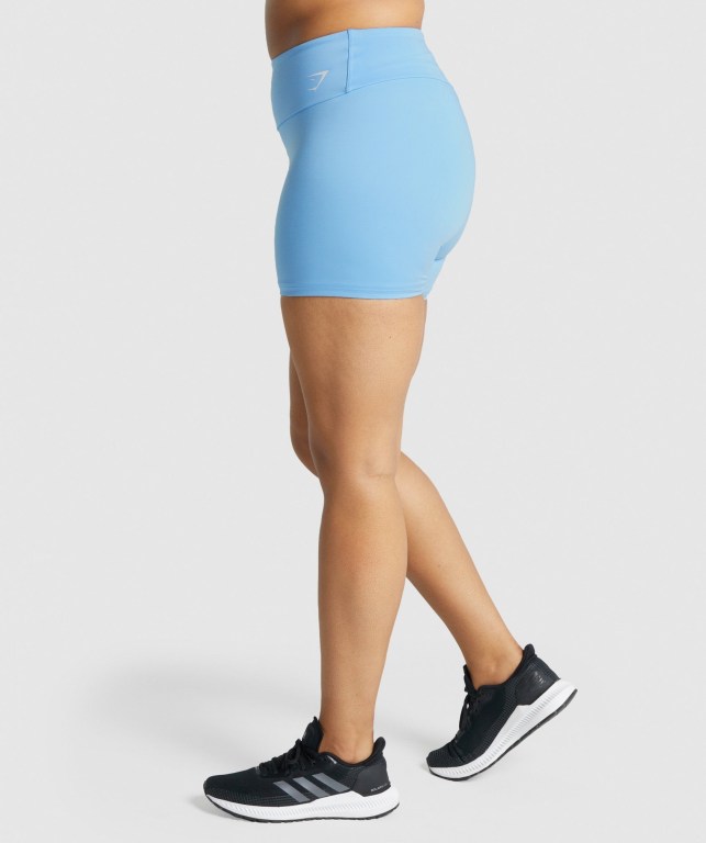 Light Blue Gymshark Training Women's Shorts | US-49PWCUF