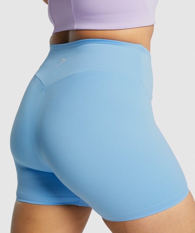 Light Blue Gymshark Training Women's Shorts | US-49PWCUF