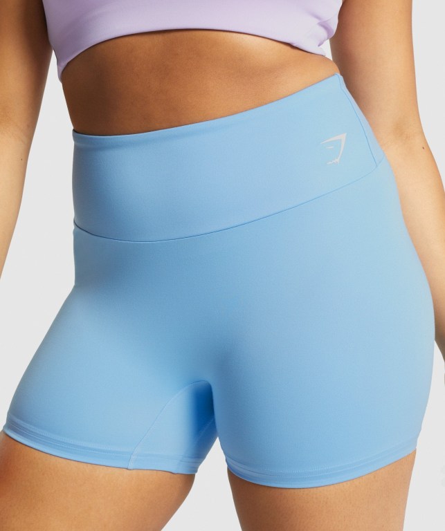 Light Blue Gymshark Training Women's Shorts | US-49PWCUF