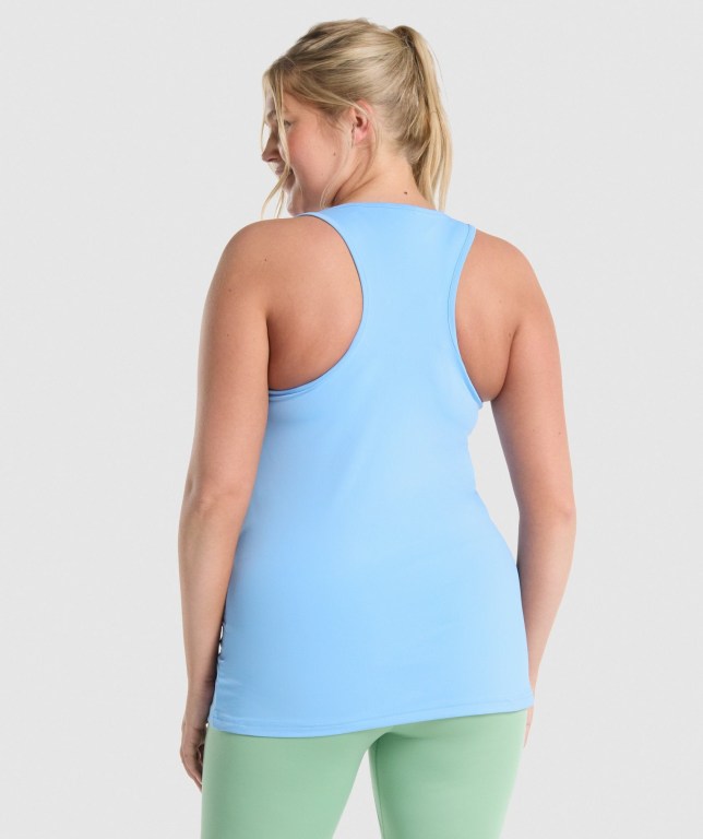 Light Blue Gymshark Training Women's Tank Tops | US-45SIEGY