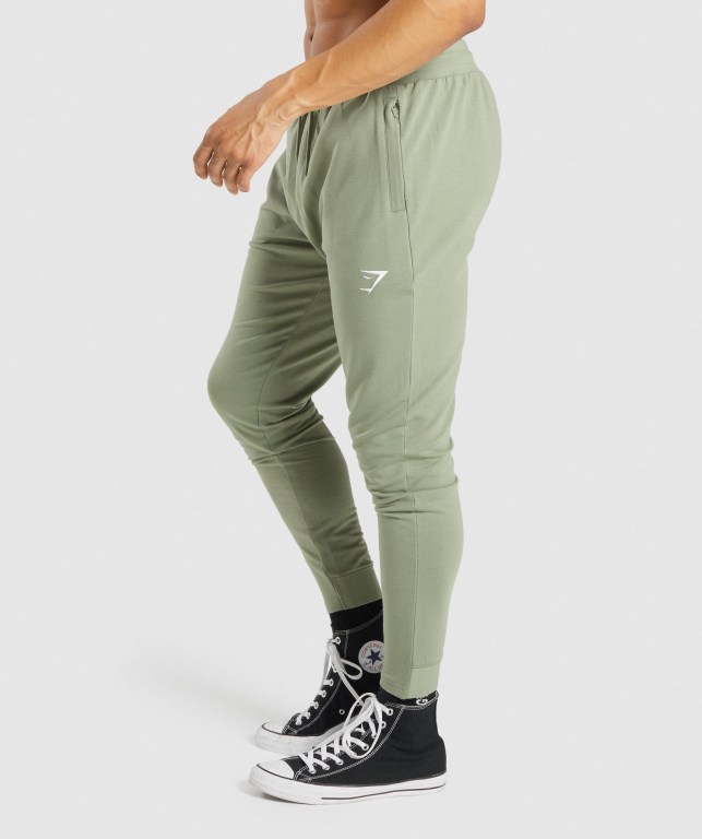 Light Green Gymshark Critical Men's Joggers | US-36DYHOA