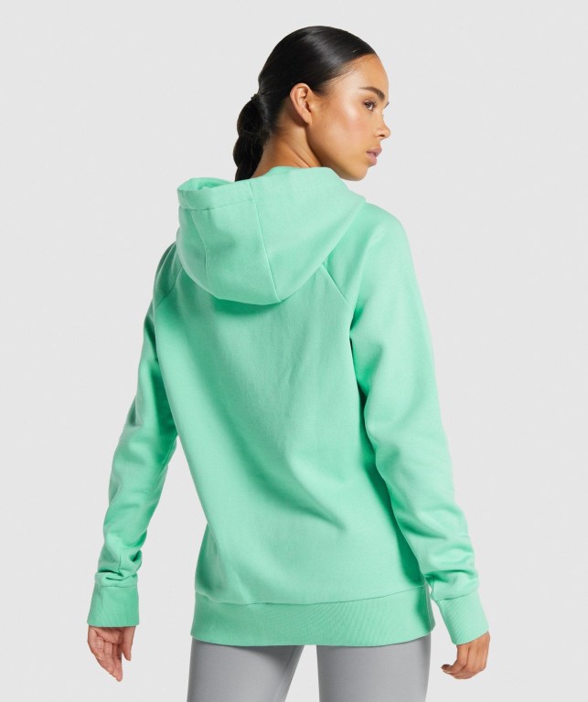 Light Green Gymshark Training Women's Hoodies | US-75LGYUC