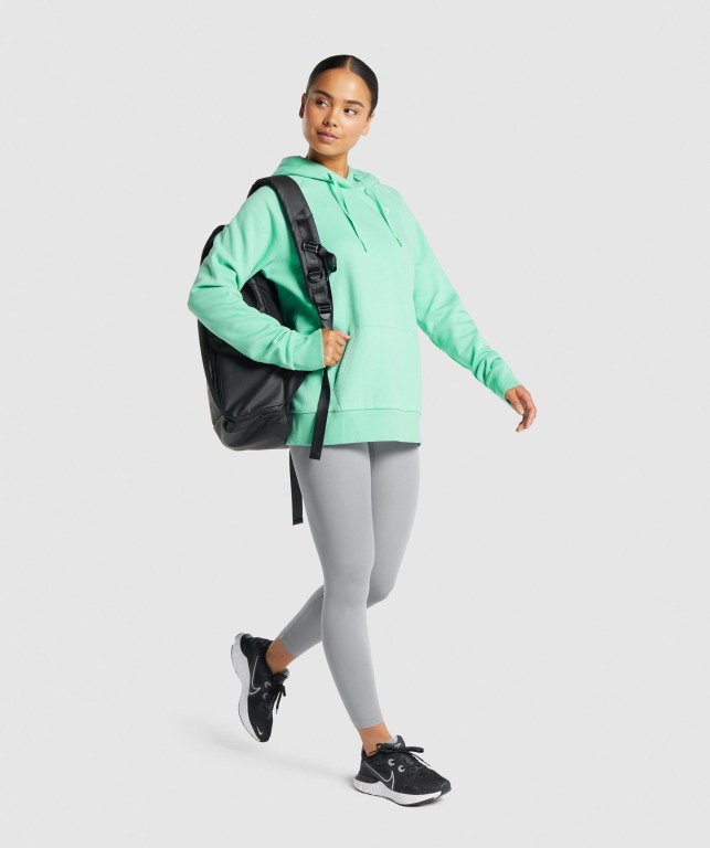 Light Green Gymshark Training Women's Hoodies | US-75LGYUC