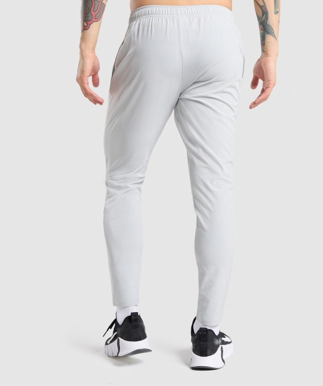 Light Grey Gymshark Arrival Woven Men's Joggers | US-29MYHLT