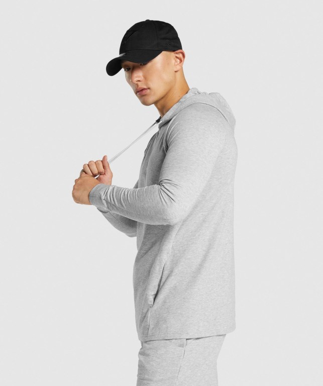 Light Grey Gymshark Critical 2.0 Men's Hoodies | US-69NERFH