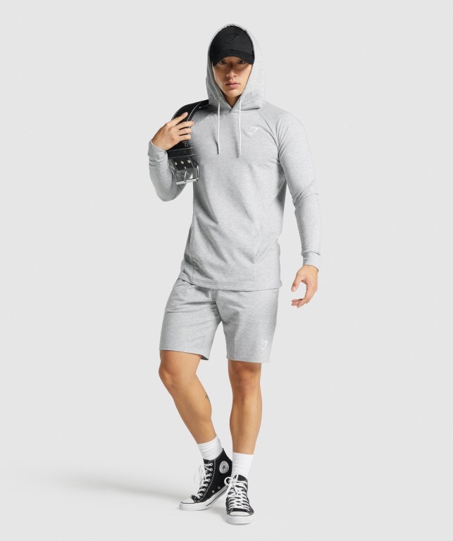 Light Grey Gymshark Critical 2.0 Men's Hoodies | US-69NERFH