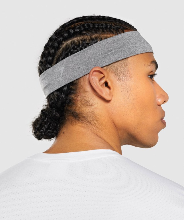 Light Grey Gymshark New Era Headband Men's Headwear | US-07VQPRB