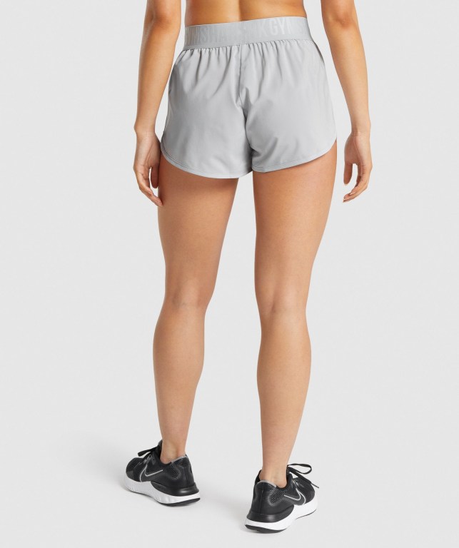 Light Grey Gymshark Training Loose Fit Women's Shorts | US-32COVHL