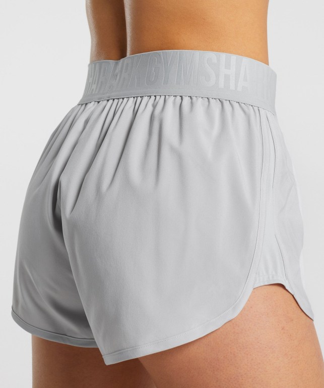 Light Grey Gymshark Training Loose Fit Women's Shorts | US-32COVHL