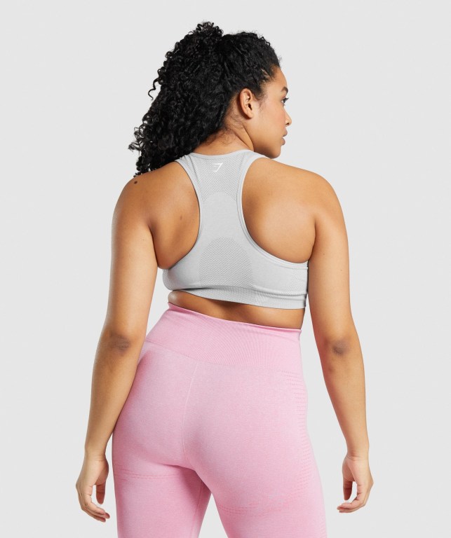 Light Grey Gymshark Vital Seamless 2.0 Women's Sports Bra | US-09ULWPM