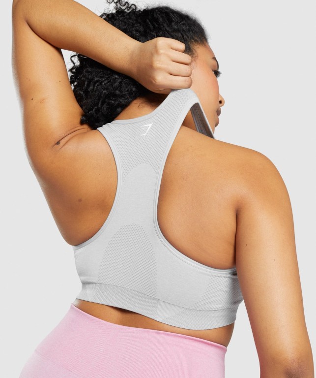 Light Grey Gymshark Vital Seamless 2.0 Women's Sports Bra | US-09ULWPM