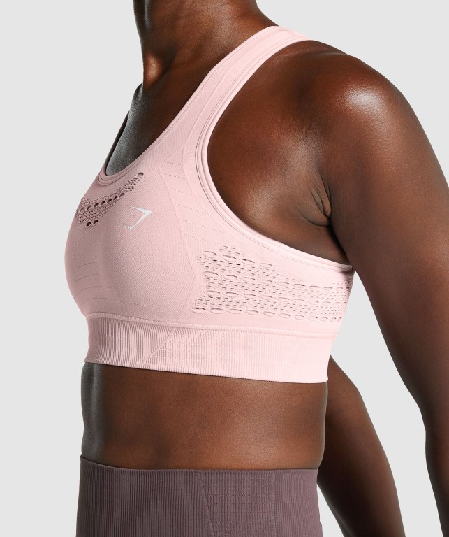 Light Pink Gymshark Energy Seamless Women's Sports Bra | US-78NRVPJ