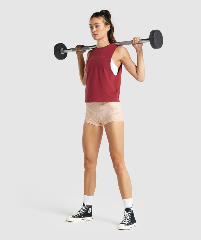 Light Pink Gymshark GS Power Support Women's Shorts | US-24ECJFM