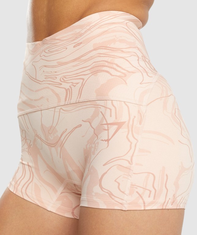 Light Pink Gymshark GS Power Support Women's Shorts | US-24ECJFM