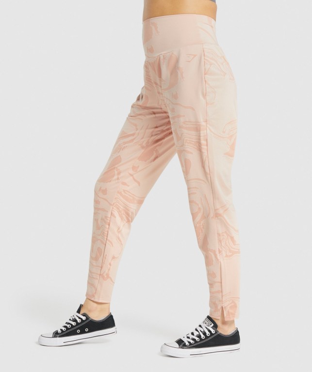 Light Pink Gymshark GS Power Women's Joggers | US-34RALUG