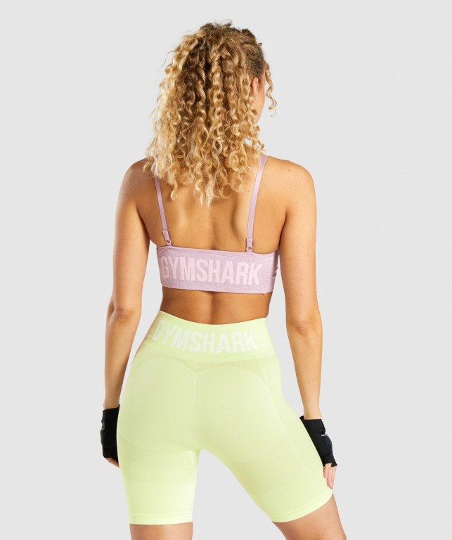 Light Purple Gymshark Flex Strappy Women's Sports Bra | US-23VTPUO