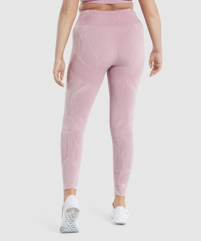 Light Purple Gymshark Mercury Seamless High Waisted Women's Leggings | US-86GVXTA