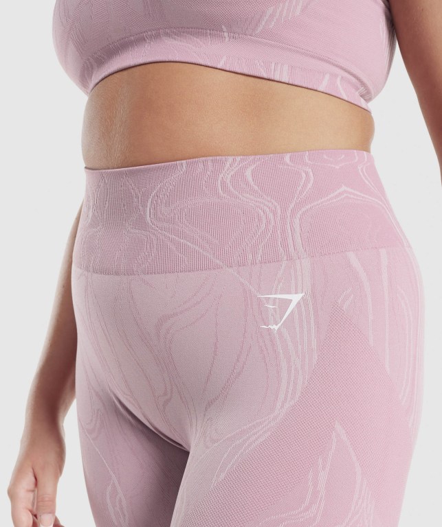 Light Purple Gymshark Mercury Seamless High Waisted Women's Leggings | US-86GVXTA