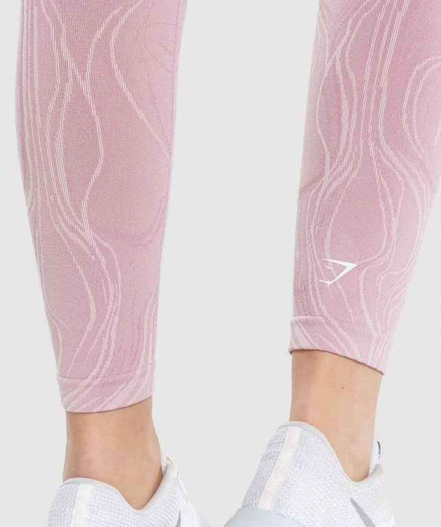 Light Purple Gymshark Mercury Seamless High Waisted Women's Leggings | US-86GVXTA