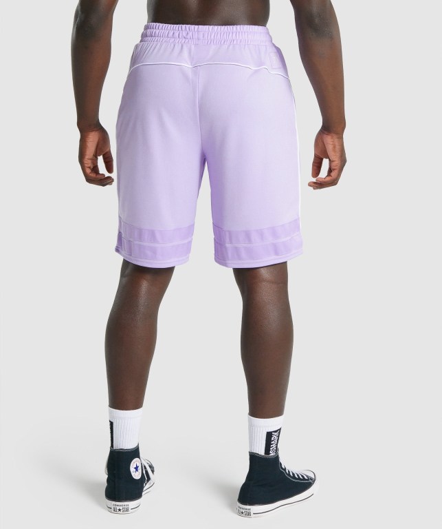 Light Purple Gymshark Recess Basketball Men's Shorts | US-36KAJTL