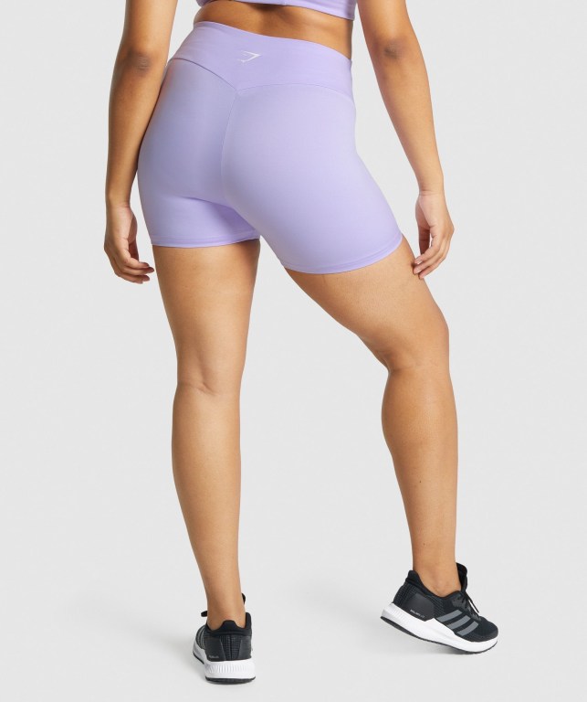 Light Purple Gymshark Training Women's Shorts | US-97IMBFD