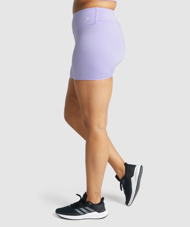 Light Purple Gymshark Training Women's Shorts | US-97IMBFD