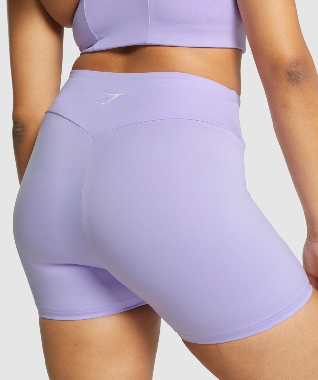 Light Purple Gymshark Training Women's Shorts | US-97IMBFD