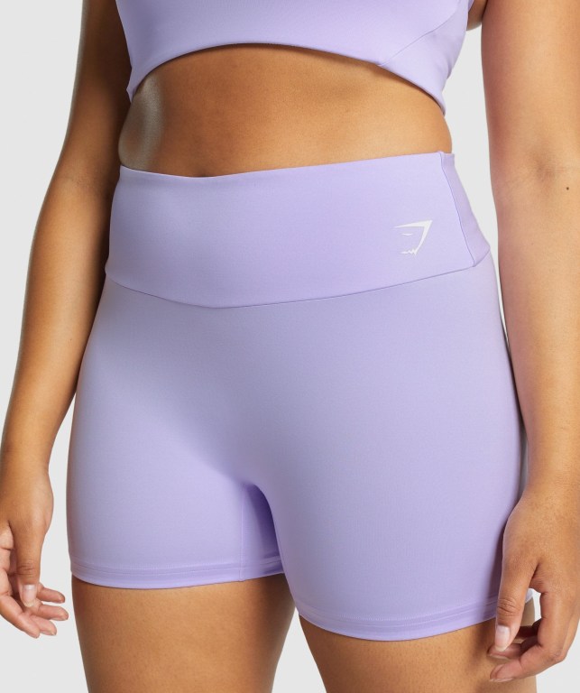 Light Purple Gymshark Training Women's Shorts | US-97IMBFD