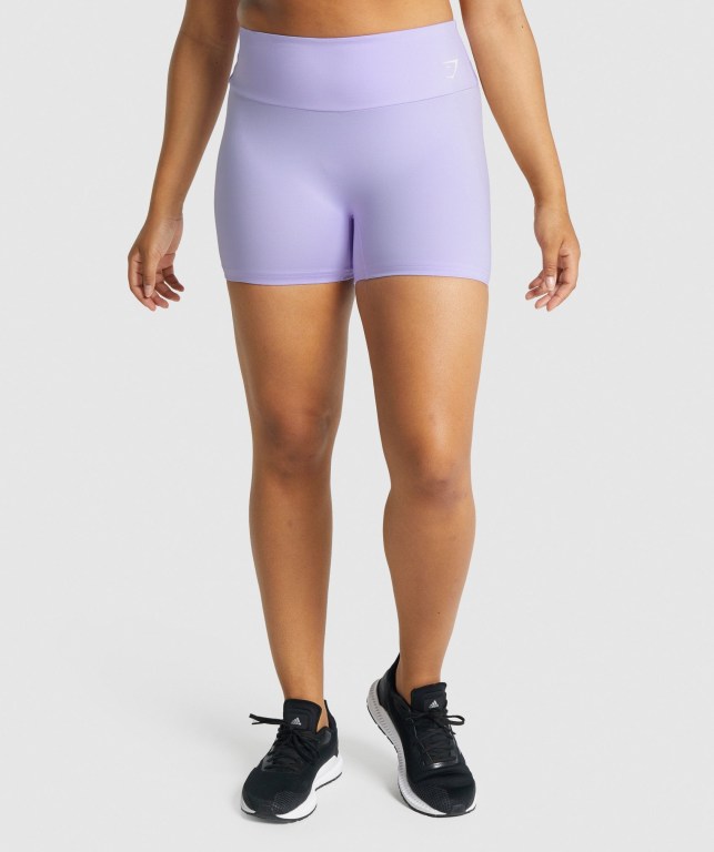 Light Purple Gymshark Training Women\'s Shorts | US-97IMBFD