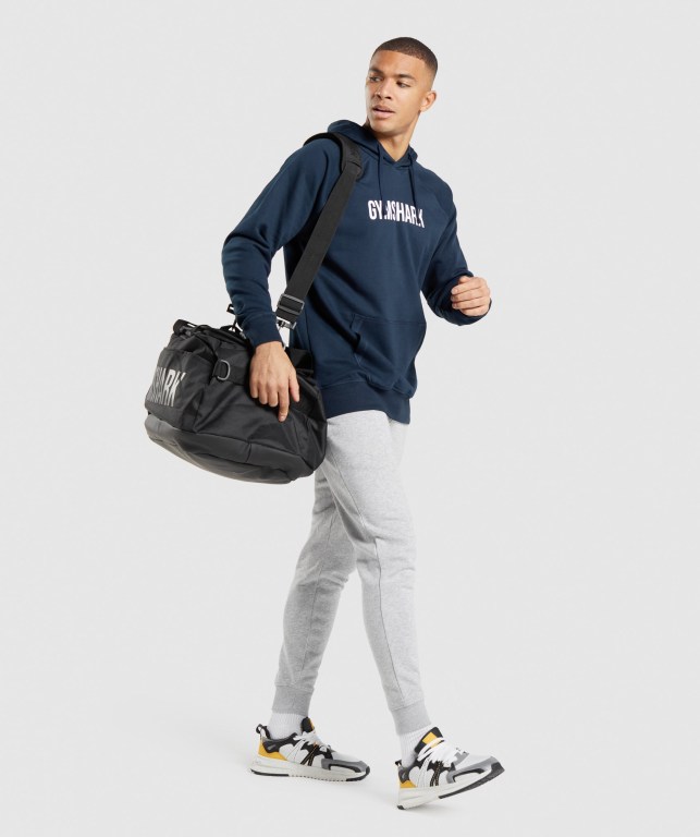 Navy Gymshark Apollo Men's Hoodies | US-52RJLEW