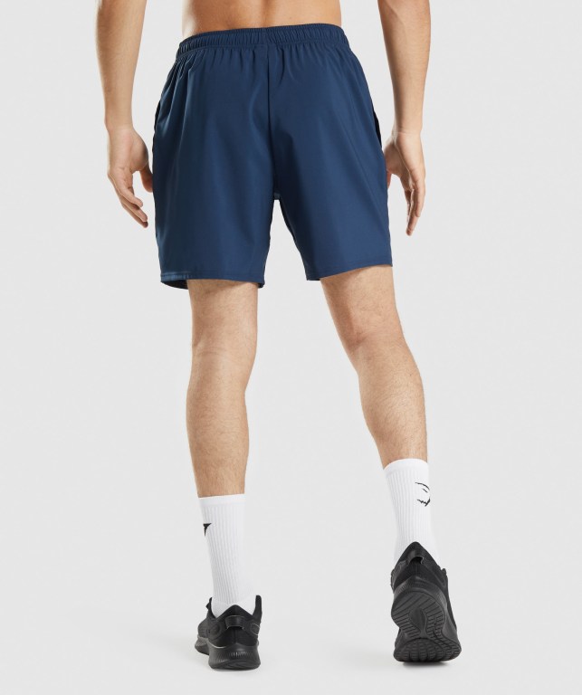 Navy Gymshark Arrival Men's Shorts | US-42MXDSP