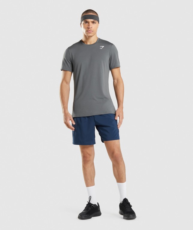 Navy Gymshark Arrival Men's Shorts | US-42MXDSP