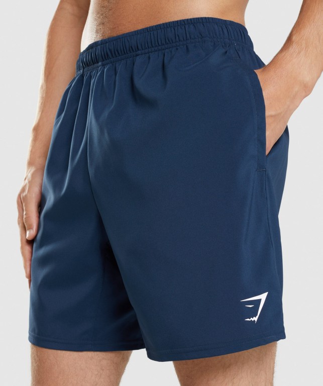 Navy Gymshark Arrival Men's Shorts | US-42MXDSP