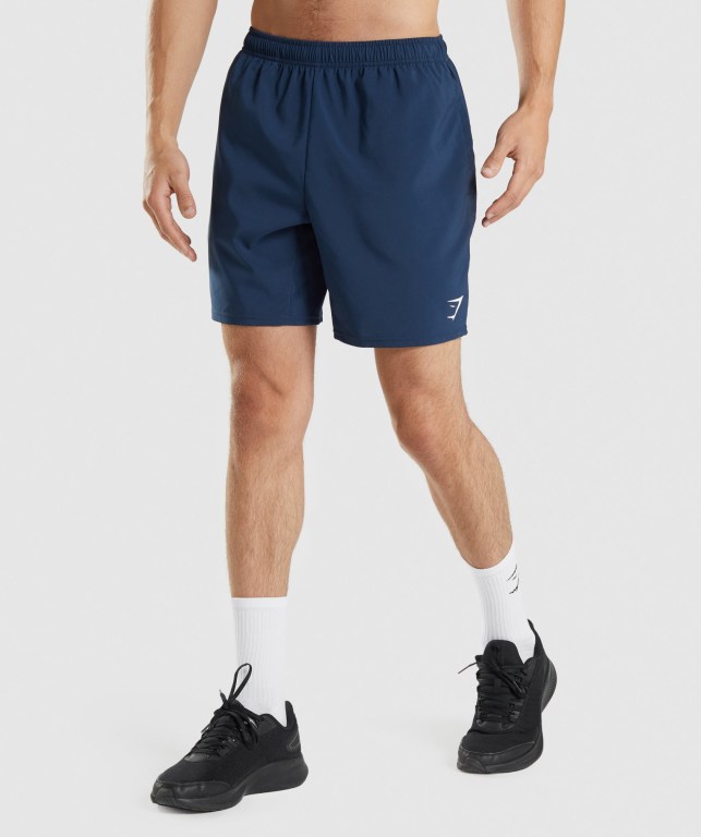 Navy Gymshark Arrival Men\'s Shorts | US-42MXDSP