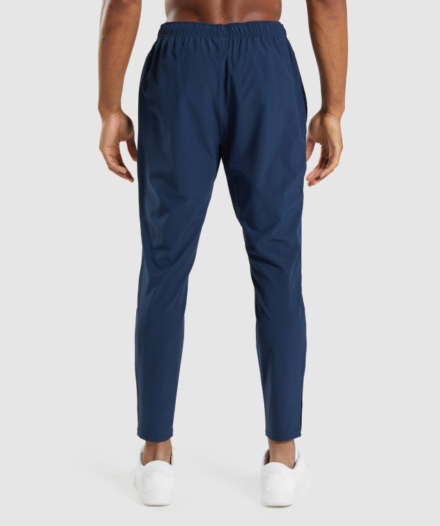 Navy Gymshark Arrival Woven Men's Joggers | US-38TVKPG