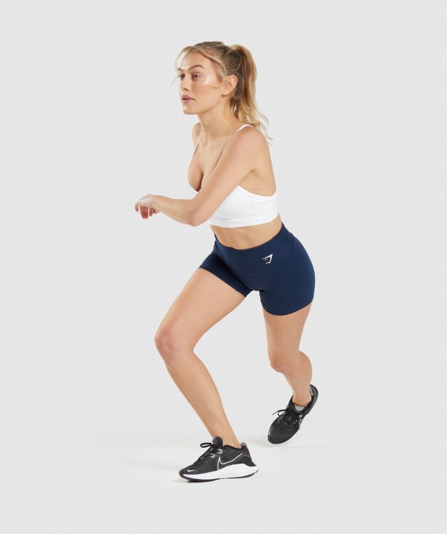 Navy Gymshark Training Women's Shorts | US-49BAOTQ