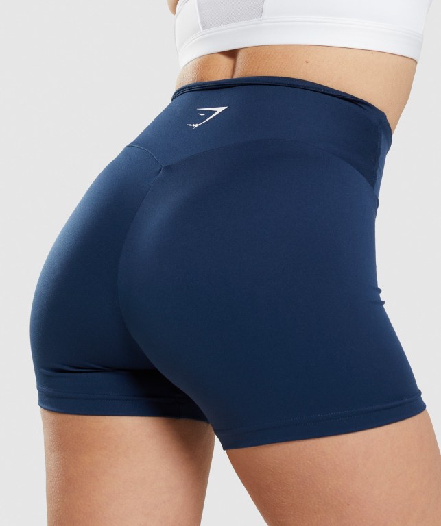 Navy Gymshark Training Women's Shorts | US-49BAOTQ