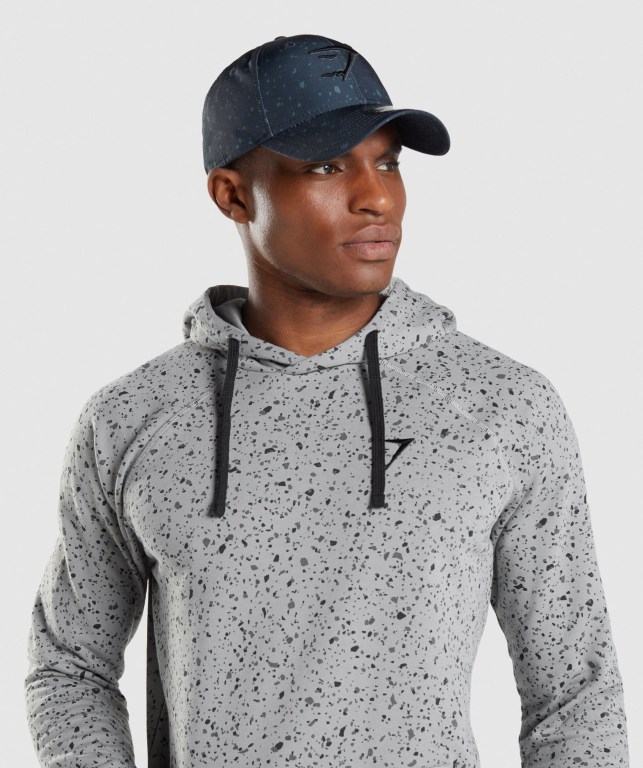 Navy / White Gymshark New Era Universe Print Men's Headwear | US-80DEJAI