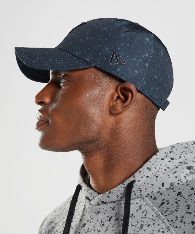 Navy / White Gymshark New Era Universe Print Men\'s Headwear | US-80DEJAI